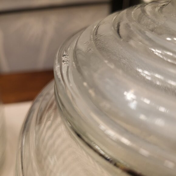 Anchor Hocking Ribbed Beehive Glass Apothecary Jars - Set of 2 - Picture 5 of 5